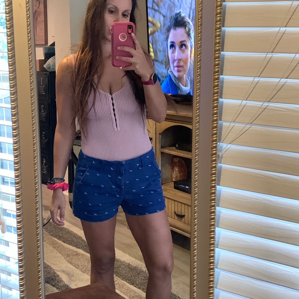 Navy Low Rise Polo Short Shorts